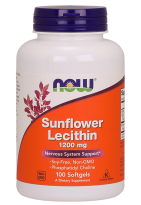 NOW Sunflower Lecithin 1200 mg 100 sgels